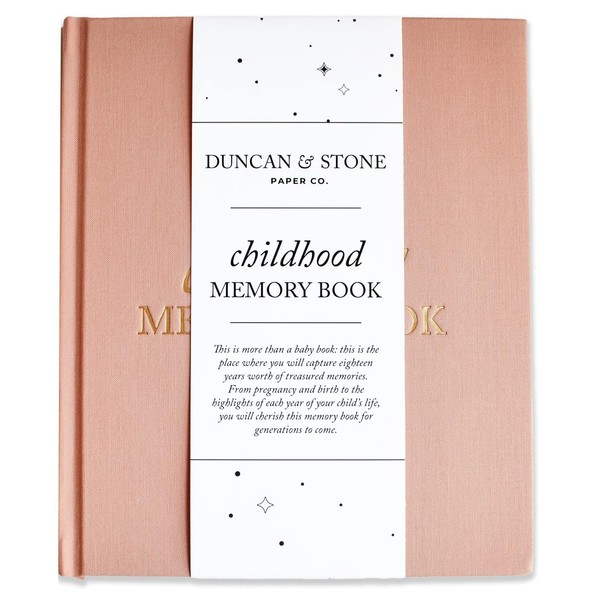 Baby Book Childhood Journal (Dusty Rose, 175 Pages) by Duncan