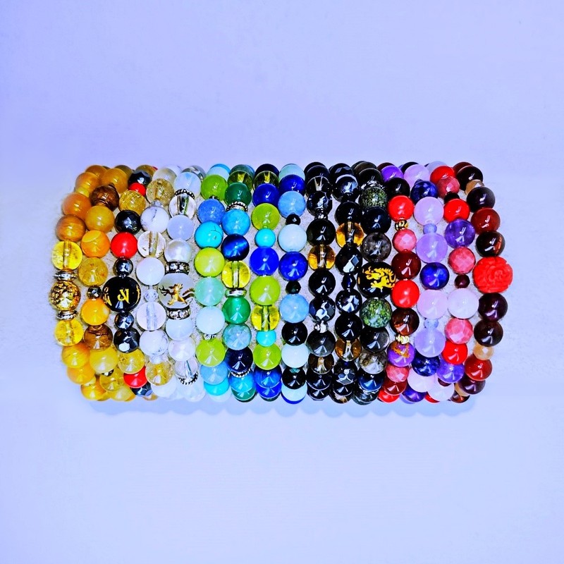 Hyggestone (self-produced product) Golden Luck Replenishment Five Elements Bracelet Moonstone