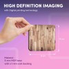 Destination Vinyl ltd 4 Square Coasters - Wooden Planks Print