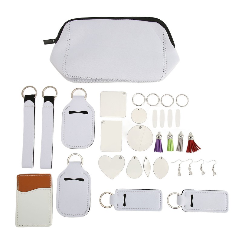 32 Pcs Sublimation Blanks Products Double Sided DIY Sublimation Heat