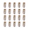 sourcing map Wood Furniture M6x25mm Threaded Insert Nuts Interface Hex