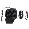 Zunate Half Hand Gaming Keyboard and Mouse Combo, 3 in