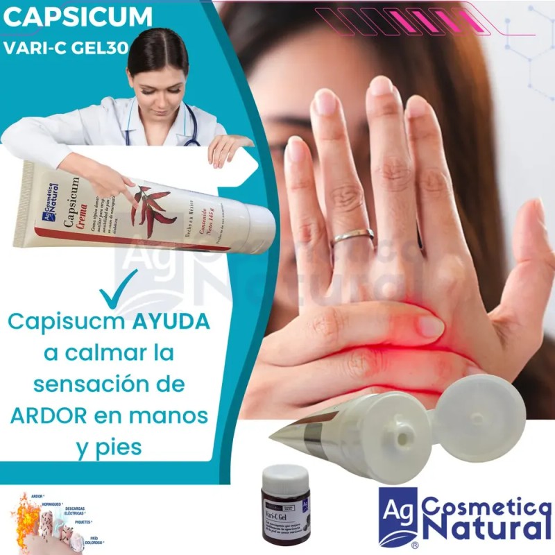 Pack Crema con Capsaicina para Neuropatía Diabética y Varic-Gel