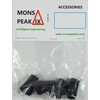 Mons Peak IX Trekking Hiking Walking Poles Rubber Tips (4-Pack)