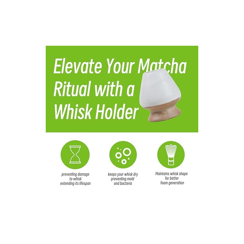 TEANAGOO - Juego de batidor de matcha de bambú (Chasen),