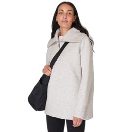 Sweaty Betty Women's Radiant Half Zip Sweatshirt, Tranquil Grey Marl, Medium