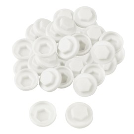 400 Pack White 8mm Roofing Screw Caps – Durable Plastic Snap-On Covers for Roofing Screws, Weatherproof & UV Resistant Protective Caps – for Outdoor Roof, Siding, and Construction Projects
