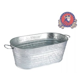 Ideal Tina Ovalada De Lamina Galvanizada # 0 - 17 Litros Ideal Color Gris Oscuro
