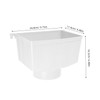 KONTONTY Square Rainwater Collection Module for Downspout PVC Diverter for