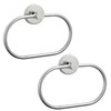 EOLAX Towel Ring for Drilling, Brushed Nickel Towel Rail, Set