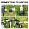 Wjelet 14mm Inner Dia Pressure Washer Adapter M22 Male to