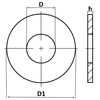 Aerizerix - C57248 - Set of 30 Wide Flat Washers