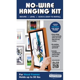 Fletcher® Picture Perfect No-Wire Hanging System, Hang Wall Art up to 50 Pounds (10-pk)