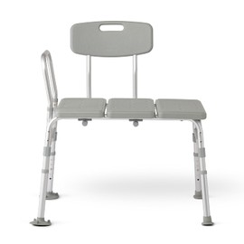 Dr. Dunley Tub Transfer Bench, 400 lb Capacity Bath & Shower Seat, Tool-Free Assembly, Anti-Slip Suction Feet, Lightweight Frame, for Seniors & Mobility Assistance