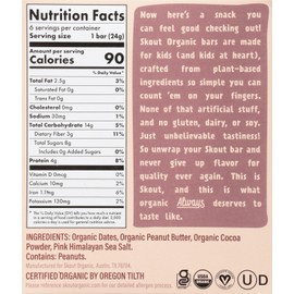 Skout Bar Kids Peanut Buttter Chocolate Chip 5.1 Oz (Pack Of 6)