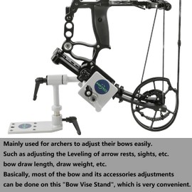 Bow Vise for Compound Bow/Recurve Bow/Steel Ball Bow Adjusting Universal Bow Vise with Levels kit Archery Bow Maintenance Accessories (Style 1)