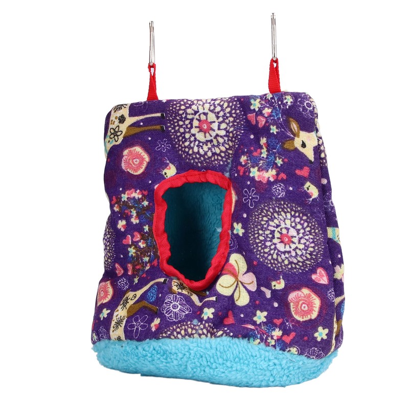 Warm Bird Hammock Plush Soft Foldable Round Bird Hanging Nest