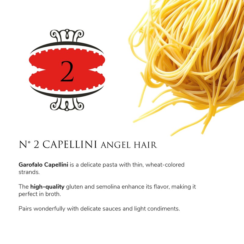 Garofalo – Premium Durum Wheat Semolina Capellini, Angel Hair Pasta,