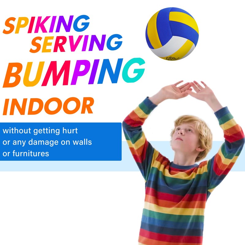 Soft Indoor Volleyballs for Practicing Inside House Silent Pain-free