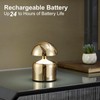 Modern Cordless Mushroom Small Table Lamp Touch LED Lamp, 3-Way