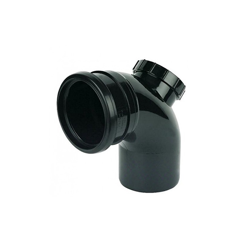 FLOPLAST 110mm Soil Ring Seal 92.5 Degree Access Bend -