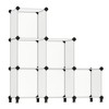 SONGMICS 6 Cube Storage Organizer, DIY Closet Shelf, Plastic Clothes
