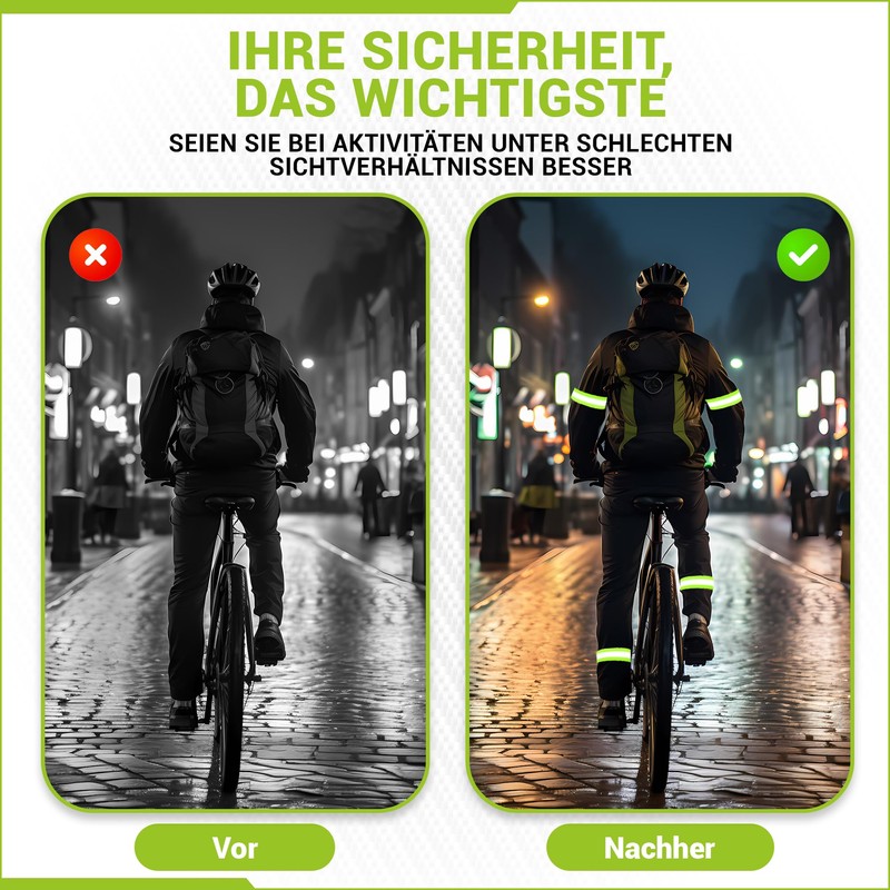 Very Important Runner - Pack of 8 Reflective Wristbands, Arm