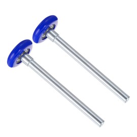 Kozelo 2 Pcs Nylon Garage Door Rollers - [1.8 Inch x 7 Inch Stem] Quiet Sealed Standard Garage Door Wheels for Garage Track 2 Inch Replacement Use, Blue