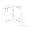 QCAA Heavy Duty 3 Fold Retro Chest Hinge, Half Surface
