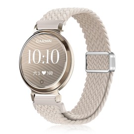 YealRed Nylon Bracelet for Garmin Lily 2, Magnetic Buckle Replacement Bands, Braided Men Women Replacement Strap Watch Strap Compatible with Garmin Lily 2 (Starlight)