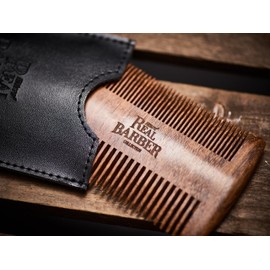 Fitters Real Barber Beard Brush and Comb Set for Men with Basic Tin with Beard Care Kit
