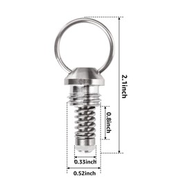 MRbrew All 304 Stainless Steel Corny Keg Pressure Relief Valve, 4 Pcs Ball Lock Keg Lid Pressure Release Valve for Cornelius Keg Homebrew Beer Kegerator Replacement Kit Kegerator Parts