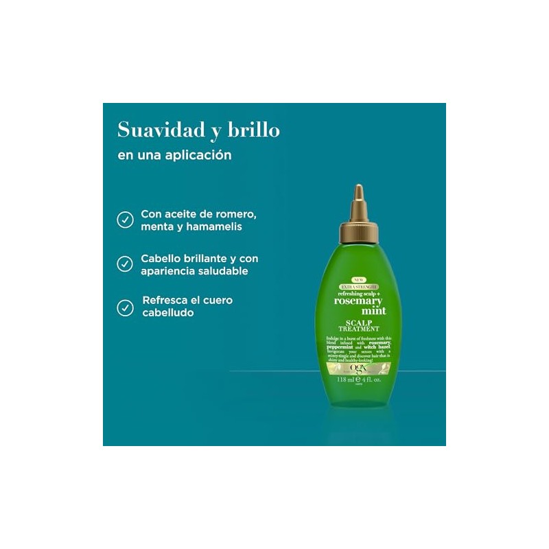 OGX, Tratamiento Extra Fuerte de Tea Tree y Menta, 4