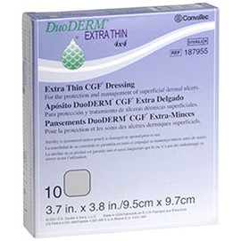 DUODERM Duoderm cgf extra thin dressing, 4" x 4", 10 Count