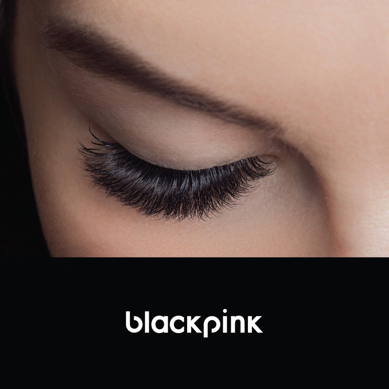 BlackPink 100% Real Mink Fluffy Lash 5D Reusable Light Weight