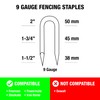 Freeman 9-Gauge 1-3/4" Fencing Staples | Glue Collated | Hot