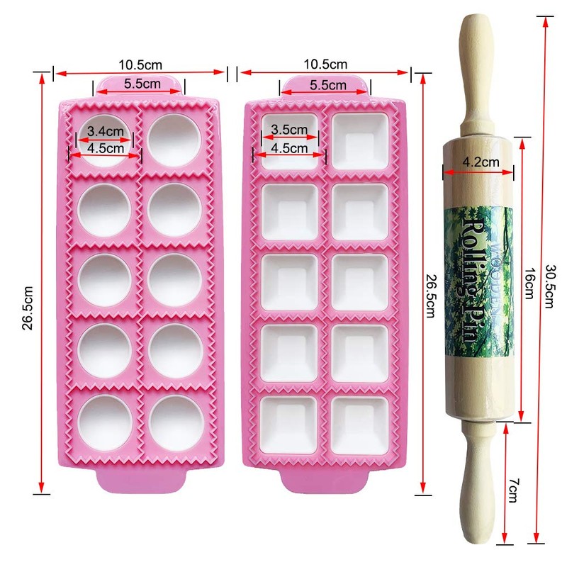Gladworts Raviolamp Mould Dumpling Pastry Maker Mold for Large Round