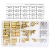 Yuhtech 360 Pieces Standoff Brass Hexagonal Spacer Screws Spacer Nut