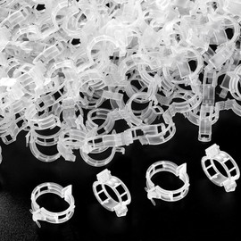 100 Pcs Plant Support Clips, Plastic Trellis Clip for Securing Plants, Tomato Grape Vine Vegetables Grow Upright Fixing Clips Garden Clip for Climbing Plant, Makes Plants Healthier