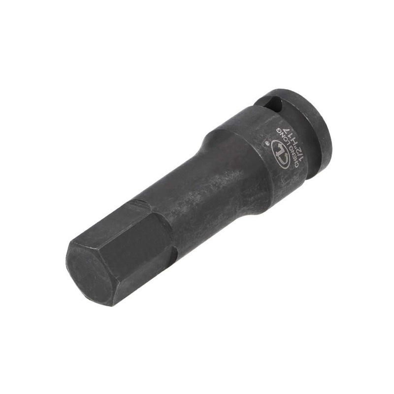 TOP-VIGOR Impact Hex Bit Socket, 1/2" Drive x H17 (17mm)