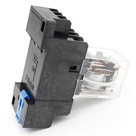 Baomain Hh54Pl Dc 12V Coil 4Pdt 14 Pins Electromagnetic Power Relay W Dyf14A Base