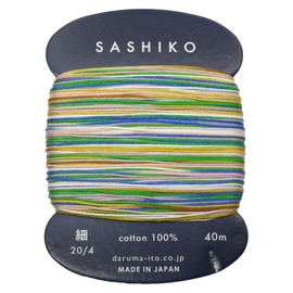 DARUMA Sashiko Thread Fine 8 Color Curd Roll Col.0502