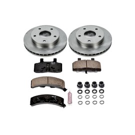 Power Stop KOE2126 Autospecialty Front Replacement Brake Kit-OE Brake Rotors & Ceramic Brake Pads For Dodge Ram 1500 1994-1999 [Model Specific]