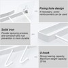 Juyibaao 2 Pcs Cup Hooks Under Shelf White and Kitchen