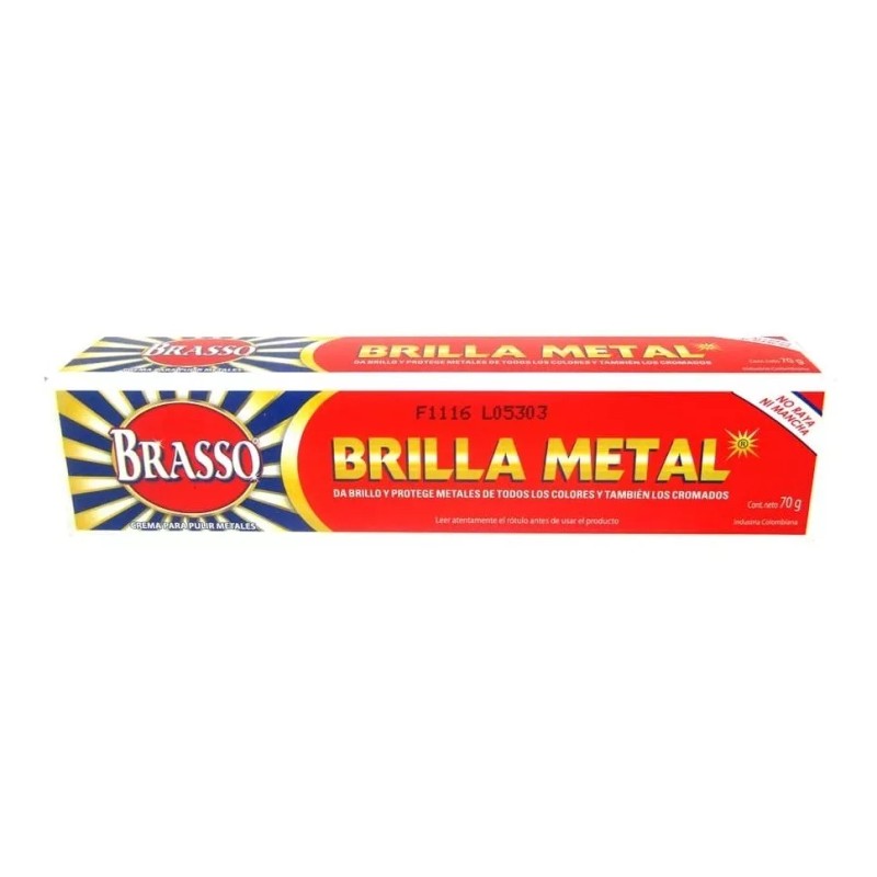 Brasso Brilla Metal Pasta Pulidora Crema Limpia Metales 70gr