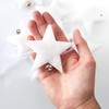 com-four® Star Decorative Garland with Bells - Winter Wall Hanging