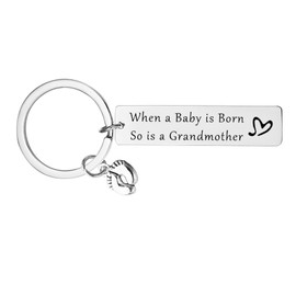 New Grandma Gift for First Time Grandmother Mothers Day Gifts for New Grandmother Gifts First Time Grandma Keychain Gift for Nana Baby Announcement Key Chain for Nana To Be