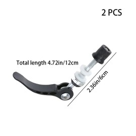 2 Pcs Bicycle Seatpost Clamps Aluminum Alloy Bike Seat Clamps Quick Release Skewer Bolt Clips for Folding Bicycle Mountain Bike
