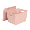Glad Storage Baskets with Lids - Set of 4 Stackable