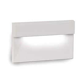 WAC Landscape Lighting, LEDme 120V LED Horizontal Ledge Indoor and Outdoor Step and Wall Light Amber 1800K LED in White